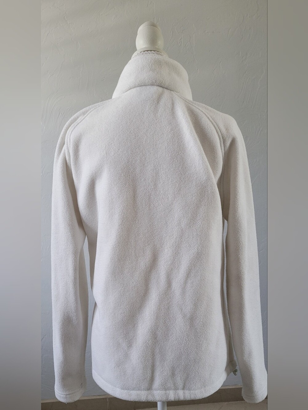 New Balance M White Fleece Hybrid Jacket Activewear Athleisure Gorpcore - Picture 2 of 9